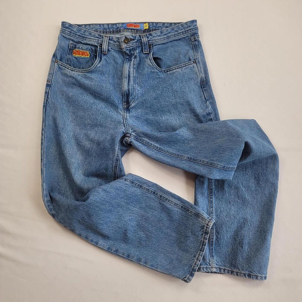 VTG Y2K Empyre Baggy Skate Streetwear Blue Jeans Men's 32"